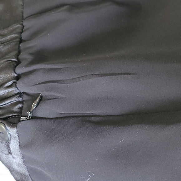 JS Collections Black Wide Leg Lined Pants Size 10 - Picture 7 of 8